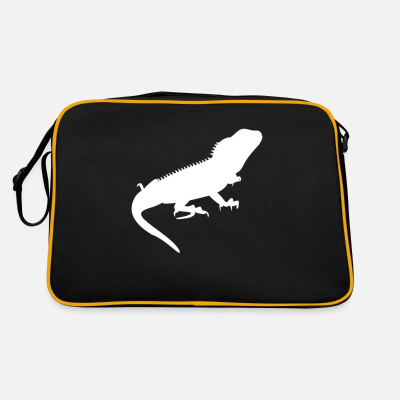 Grüner Wasseragame Chinesischer Drache Geschenk Retro Tasche