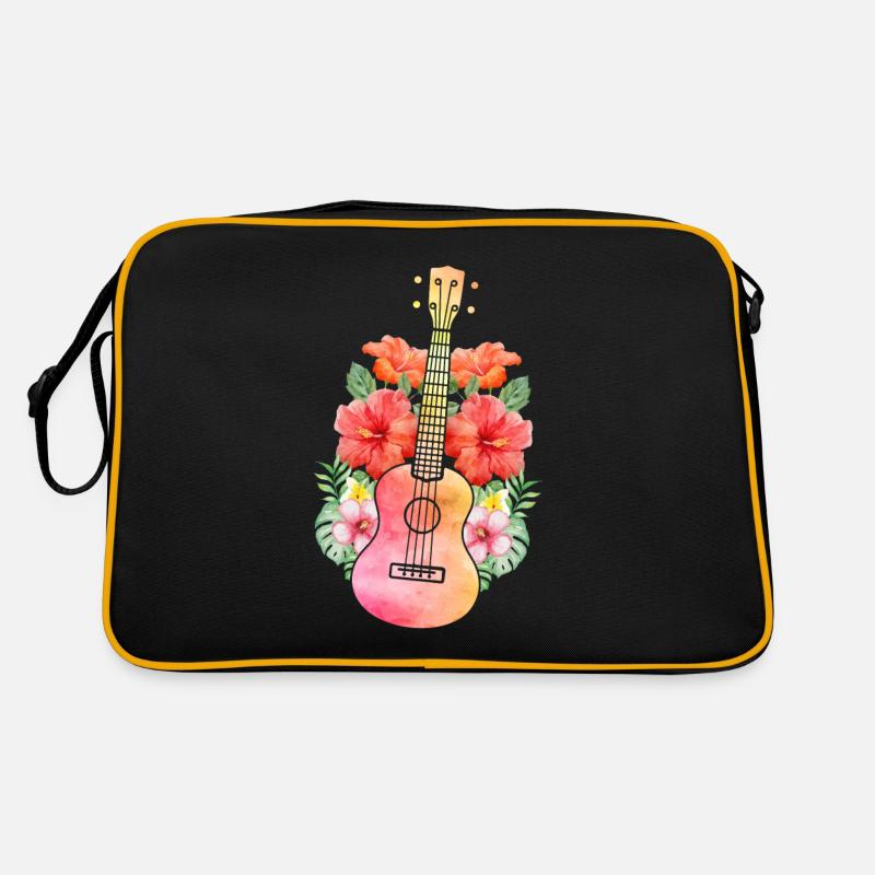 Ukulélé Uke - Sac Retro - noir/or