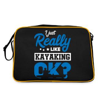 Kayak Kayak Kayaker - Retro Bag - black/gold - Back
