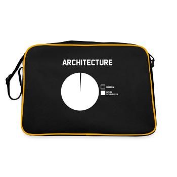 Architecte Architecture Ingénieur civil Architecture - Sac Retro - noir/or - Dos