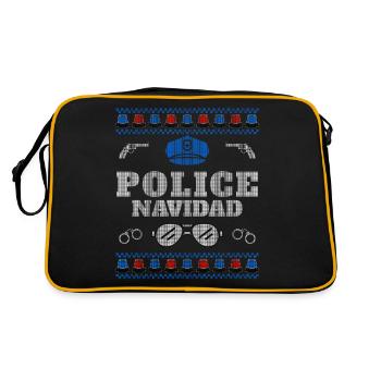Police Navidad Ugly Christmas Sweater - Sac Retro - noir/or - Dos
