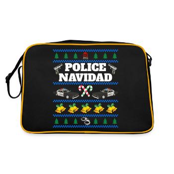 Police Navidad Ugly Christmas Sweater - Sac Retro - noir/or - Dos