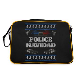 Police Navidad Ugly Christmas Sweater - Sac Retro - noir/or - Dos