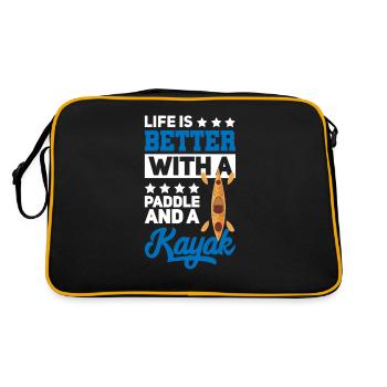 Kayak Kayak Kayaker - Retro Bag - black/gold - Back