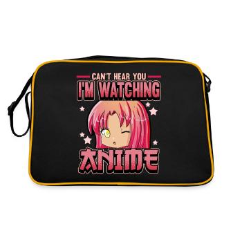 Anime je ne t'entends pas dire cadeau otaku - Sac Retro - noir/or - Dos