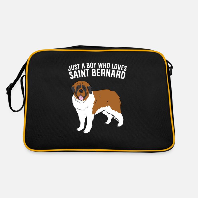 Seulement un garçon qui aime les chiens Saint-Bernard Sac Retro