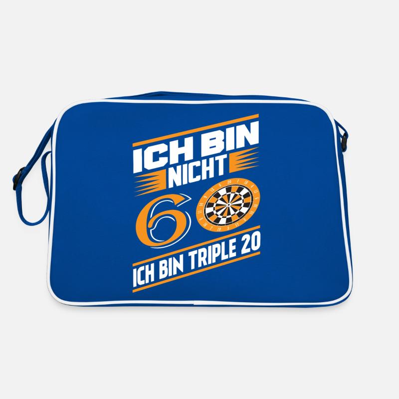 ICH BIN NICHT 60 ICH BIN TRIPLE 20 60. Geburtstag Retro Tasche