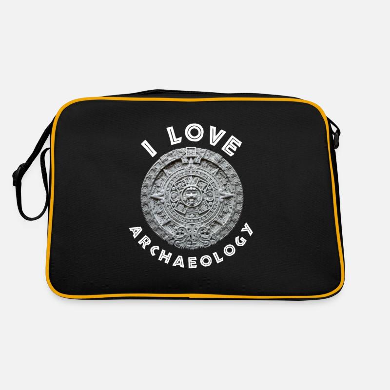 I Love Archaeology Aztec Calendar Retro Bag