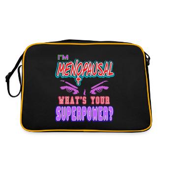 Je suis ménopausée en ménopause - Sac Retro - noir/or - Dos