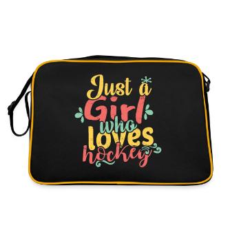 Hockey - Retro Tasche - Schwarz/Gold - Hinten