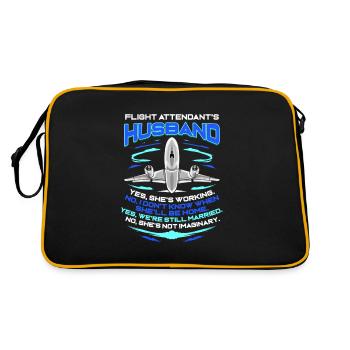 Hôtesse de l'air steward hôtesse de l'air - Sac Retro - noir/or - Dos