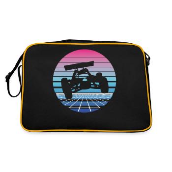 RC Auto Car Modellauto Modellbau Vaporwave - Retro Tasche - Schwarz/Gold - Hinten