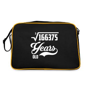 55e anniversaire - Sac Retro - noir/or - Dos