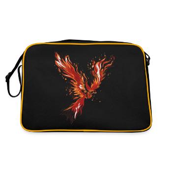 Burning Phoenix - Retro Bag - black/gold - Back