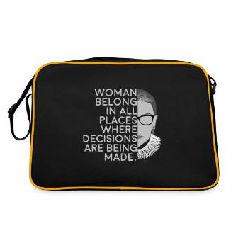RBG Solidarity Equal Rights Humanitaire Ruth - Sac Retro - noir/or - Dos