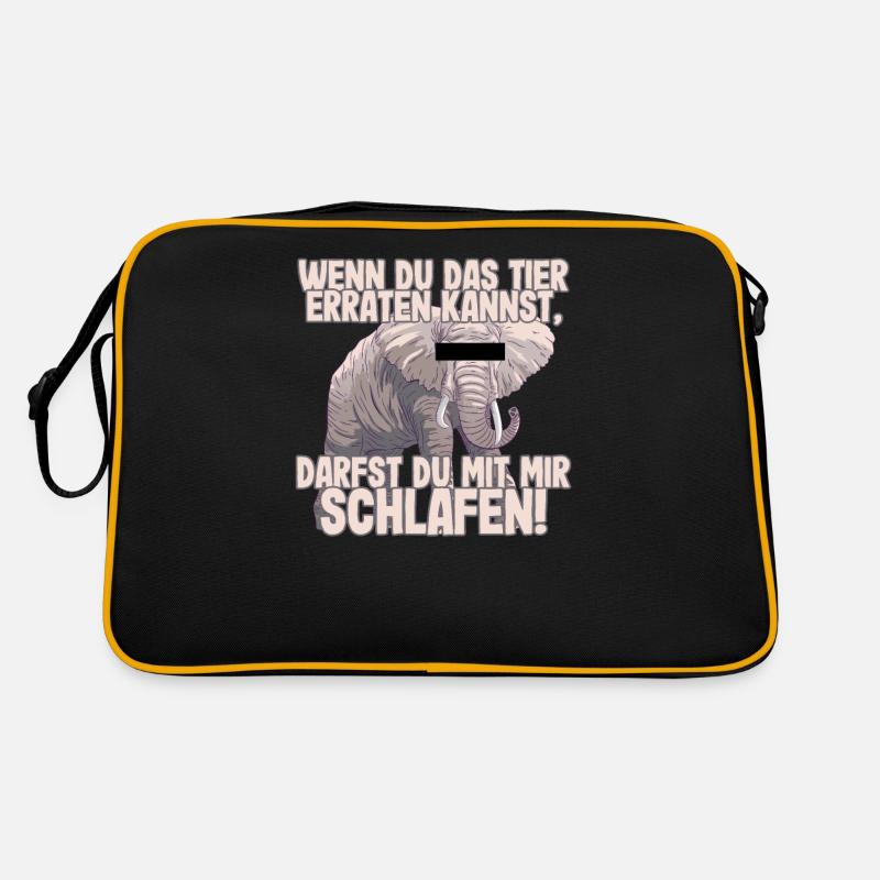 Wenn du das Tier erraten kannst - Schlafen Retro Tasche