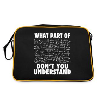 Math equations of which you can get the forms - Retro Bag - black/gold - Back
