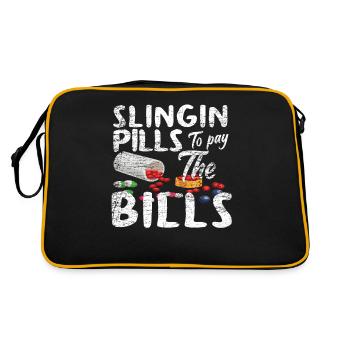 pharmacist - Retro Bag - black/gold - Back
