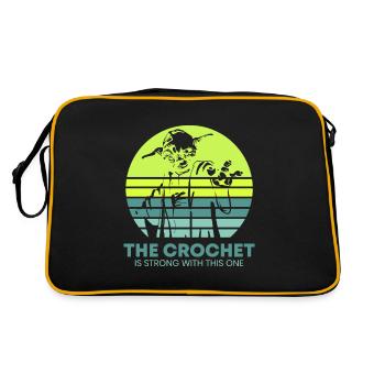 Ce crochet est fort sur celui-ci - Funny Crochet - Sac Retro - noir/or - Dos