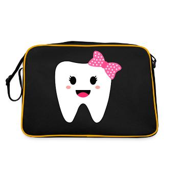 Tooth Fairy Halloween Costumes - Retro Tasche - Schwarz/Gold - Hinten