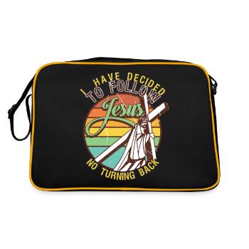 Cool Christian Religious Belief Jesus Bible Verse - Retro Bag - black/gold - Back