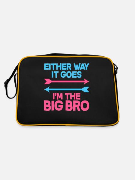 Le sexe des frères et sœurs révèle une fête de bébé - Sac Retro - noir/or - Dos