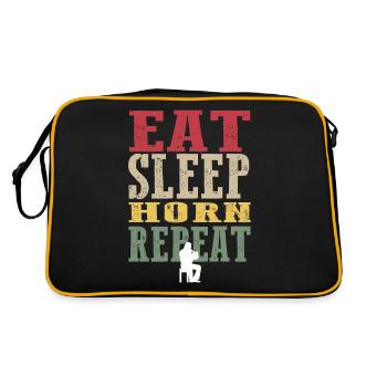 T-shirt rétro en corne - Sac Retro - noir/or - Dos