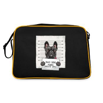 Tir de la prison du bouledogue français - Sac Retro - noir/or - Dos