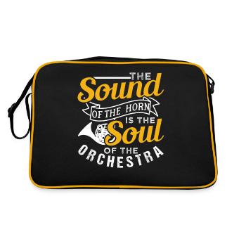 Cadeau d'orchestre de cor - Sac Retro - noir/or - Dos