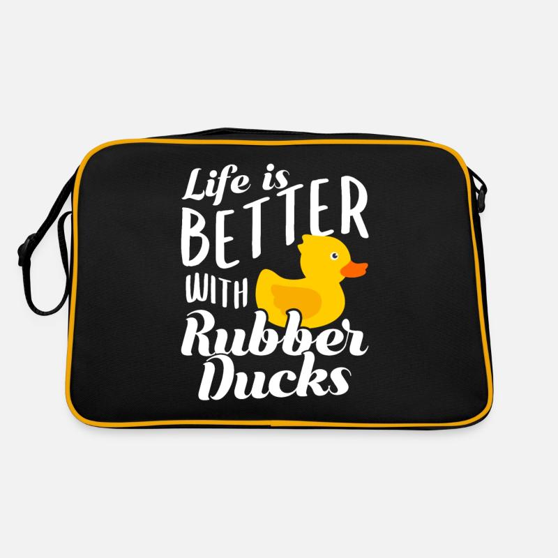 Canard de bain en caoutchouc Sac Retro