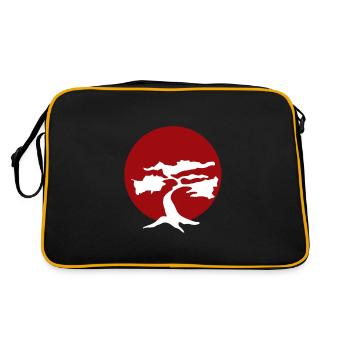Miyagi-do Karate Yang Tee Martial Arts Japanisches - Retro Tasche - Schwarz/Gold - Hinten