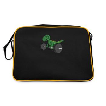Weightlifting weightlifter barbell - Retro Bag - black/gold - Back