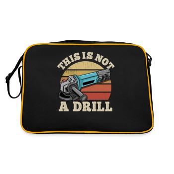 Ce n'est pas un tournevis - tronçonneuse Förster - Sac Retro - noir/or - Dos