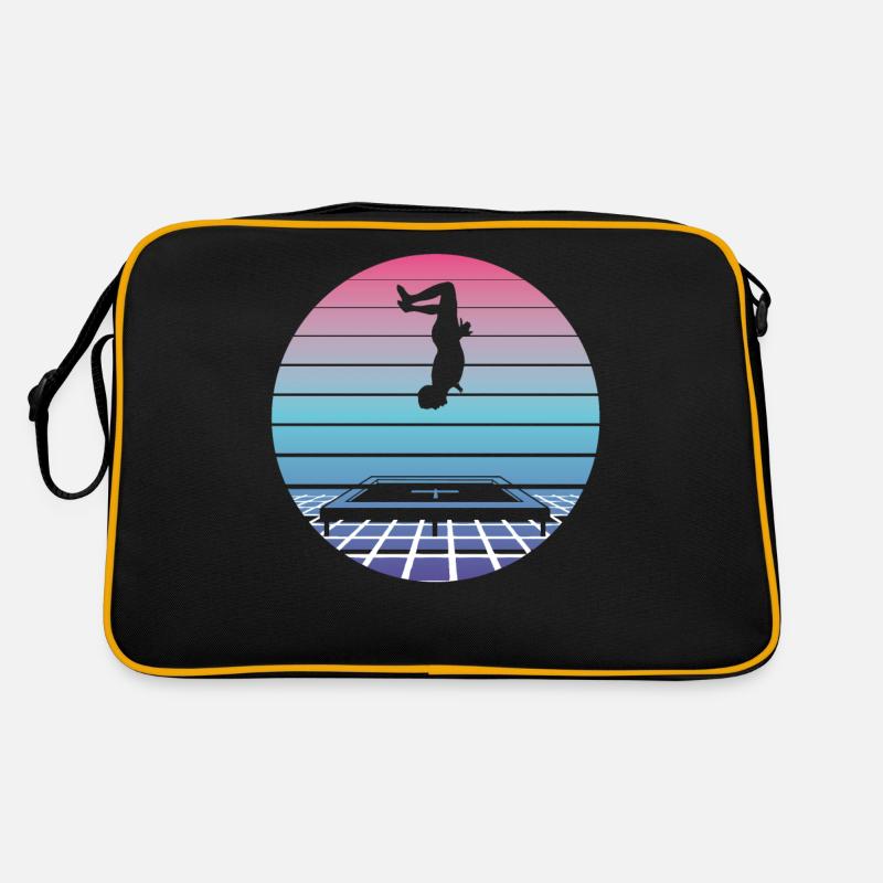 Trampoline Jump Jump Vaporwave Retro Gift Sac Retro