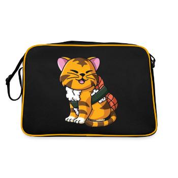 Sushi tigre chat japonais sushi dames - Sac Retro - noir/or - Dos