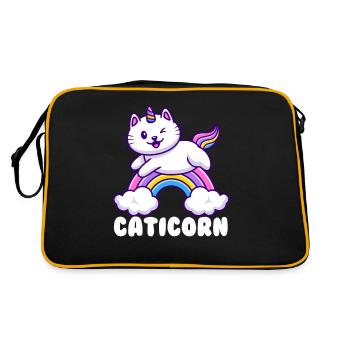 Arc-en-ciel de Caticorn - Sac Retro - noir/or - Dos