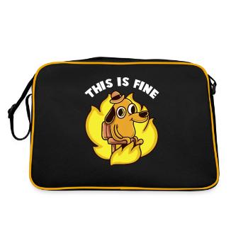 That's a nice internet meme - Retro Bag - black/gold - Back