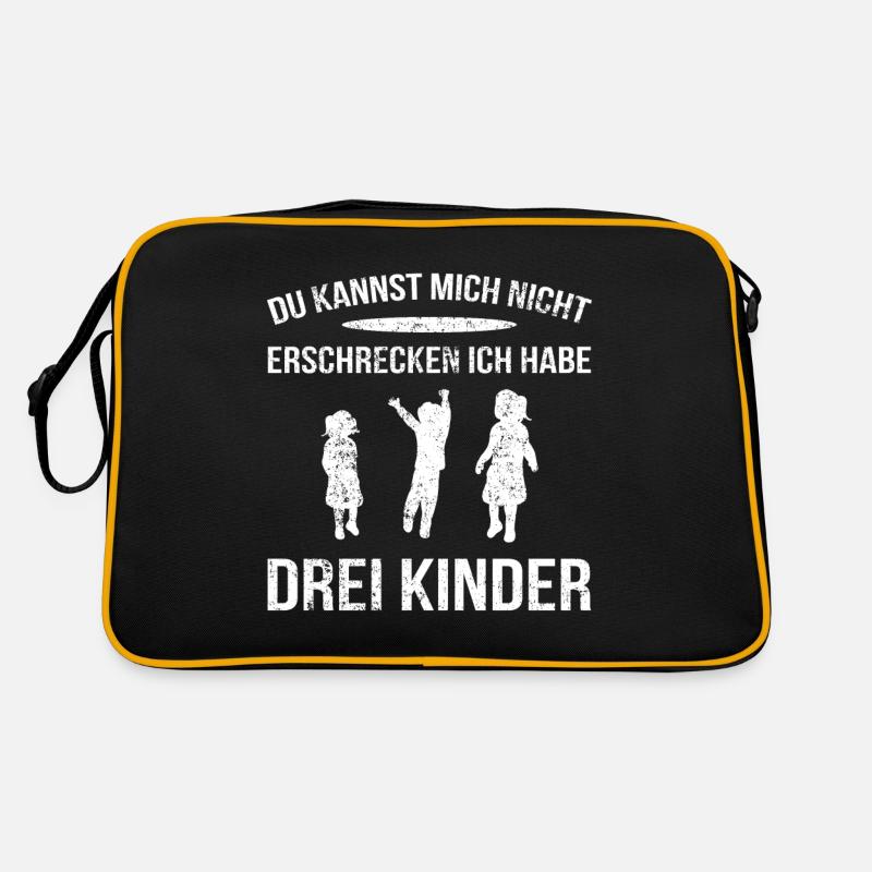 3 Enfants Mère Rien de terrifiant Cadeau Sac Retro