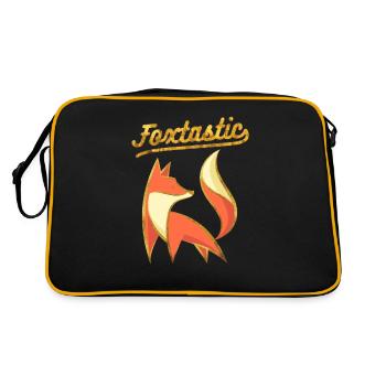 Foxtastic - Renard fantastique Renards drôles - Sac Retro - noir/or - Dos