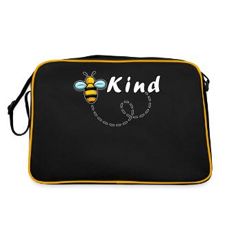 Bee Kind Autism Awarness - Retro Bag - black/gold - Back