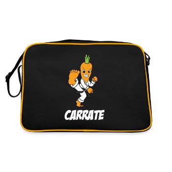 Drôle de carotte Karaté Ceinture Noire Uniforme de Karaté - Sac Retro - noir/or - Dos