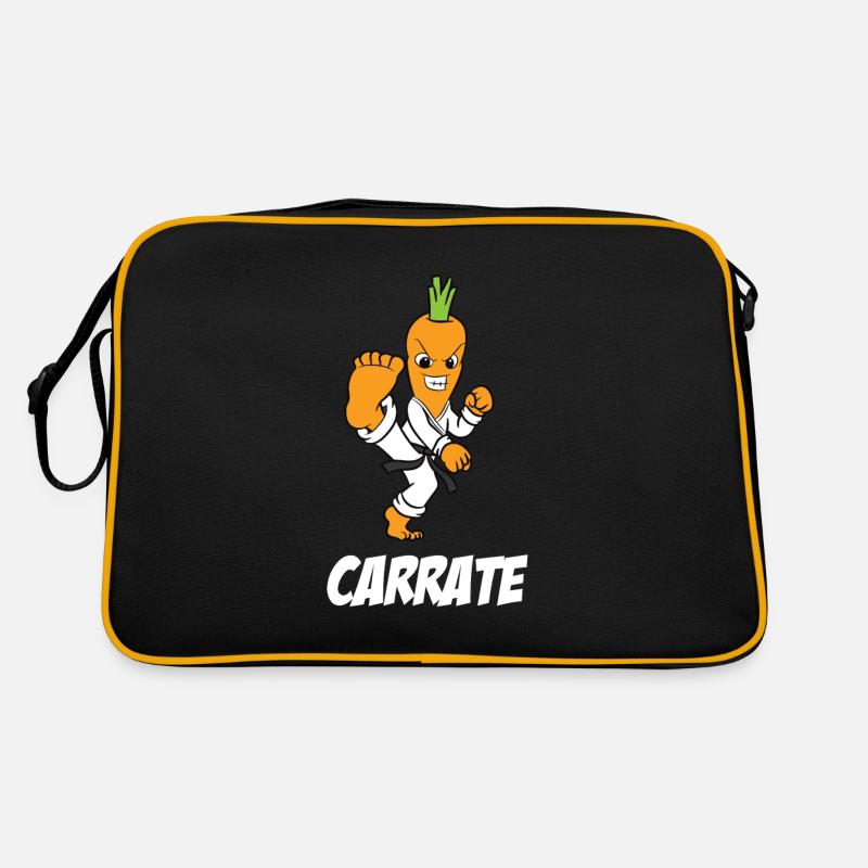 Lustige Karotte Karate Black Belt Karate Uniform Retro Tasche