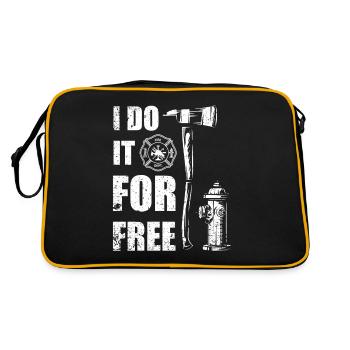 Fire Brigade - Voluntary Fire Brigade - Retro Bag - black/gold - Back