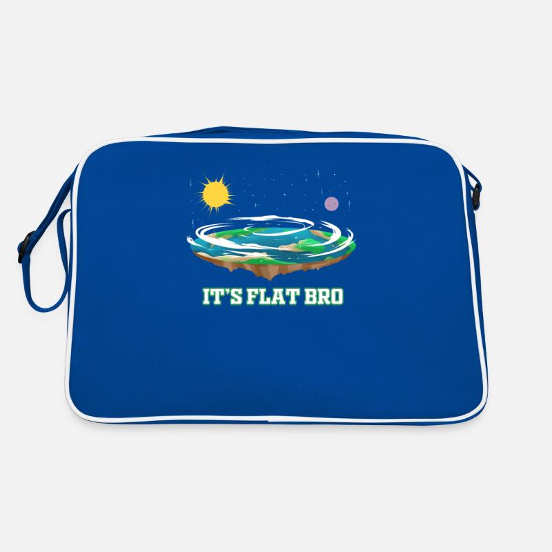 Flat Earth It's Flat Bro Conspiracy Flat Earth Retro Bag
