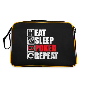 Poker Poker Chips Poker Case Poker Set - Retro Bag - black/gold - Back