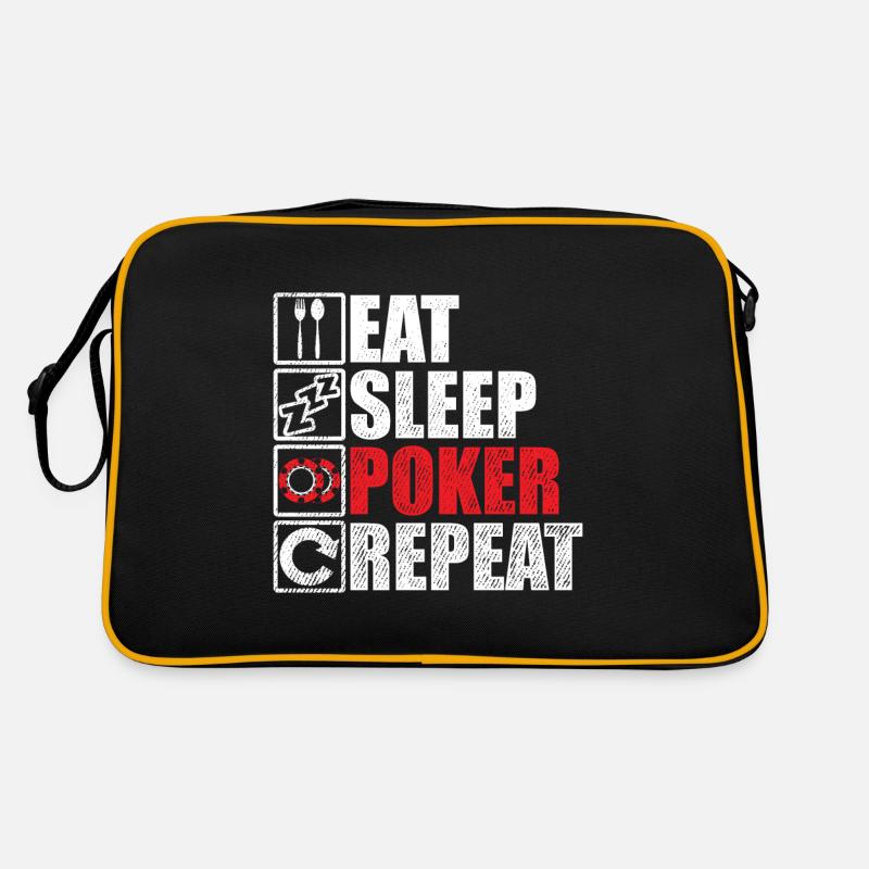 Poker Poker Chips Poker Case Ensemble de poker Sac Retro