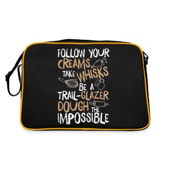 Kitchen Cooking Cooking Gifts Kitchens - Retro Bag - black/gold - Back