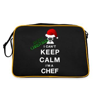 Funny Christmas funny christmas, Chef Chef - Retro Bag - black/gold - Back