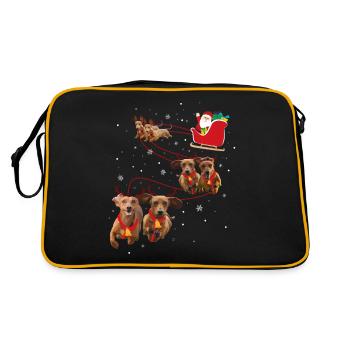 Noël de teckel - Sac Retro - noir/or - Dos