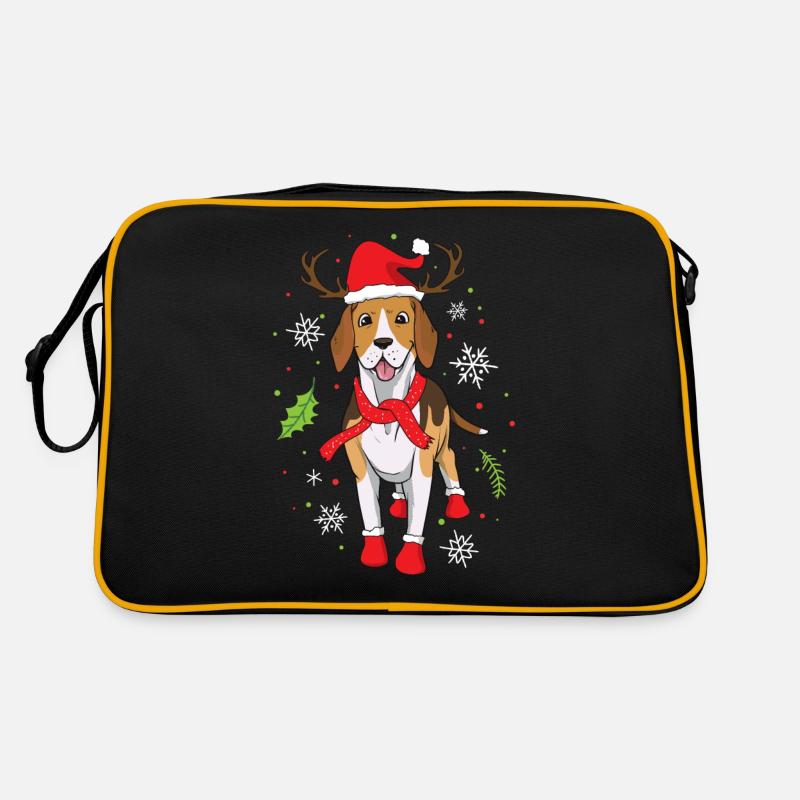 Beagle Weihnachten Retro Tasche